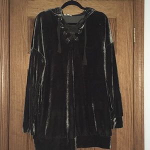 Umgee Velour Hoodie Brand New With Out Tags